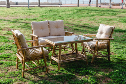 Bambu 4 Kişilik Oturma Grubu -vizon