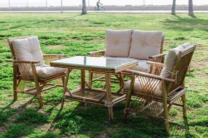 Bambu 4 Kişilik Oturma Grubu -vizon