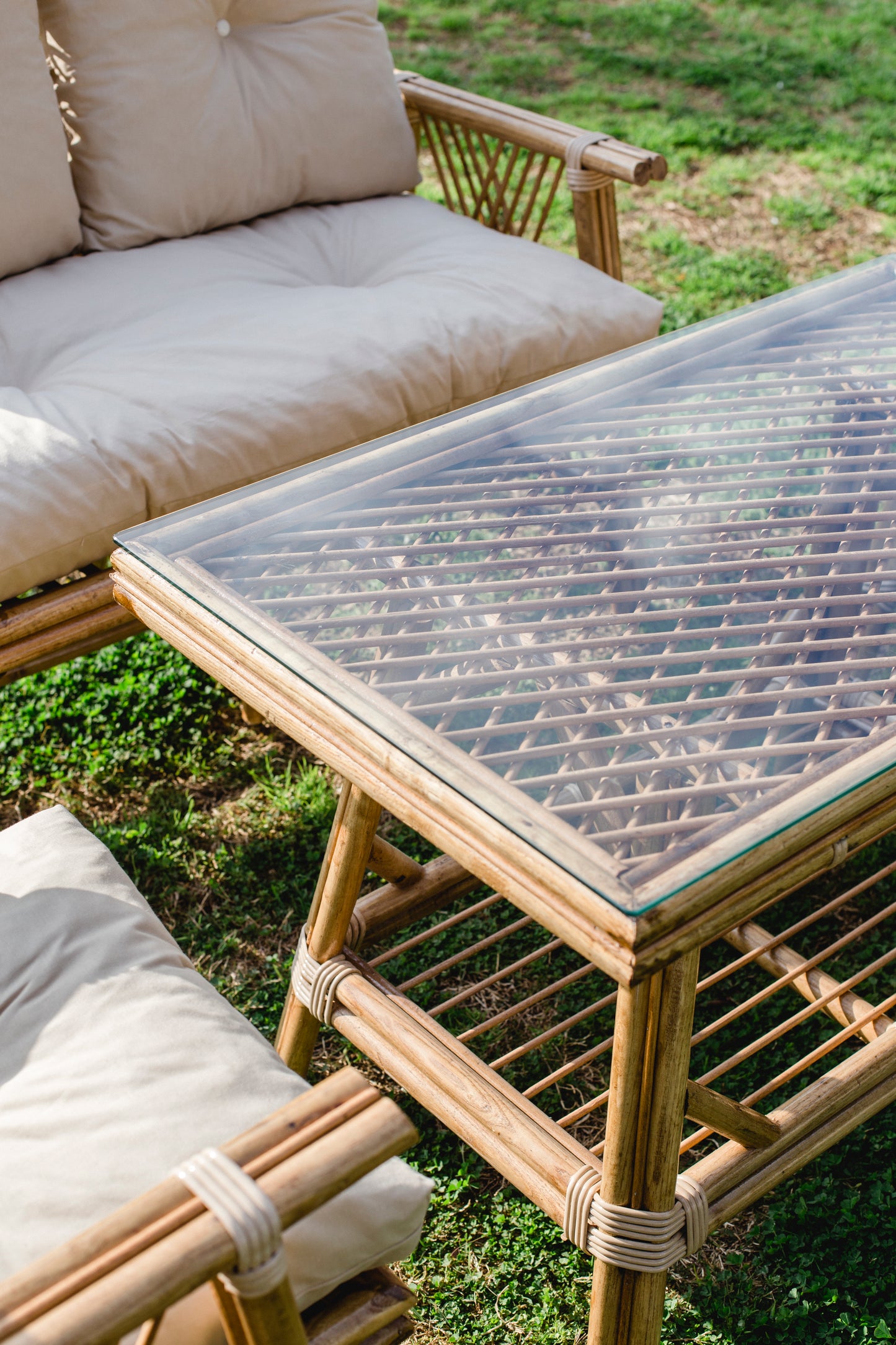 Bambu 4 Kişilik Oturma Grubu -vizon