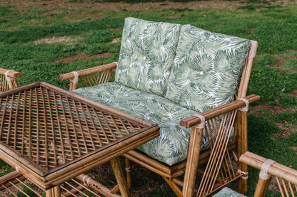 Bambu 4 Kişilik Oturma Grubu -yeşil