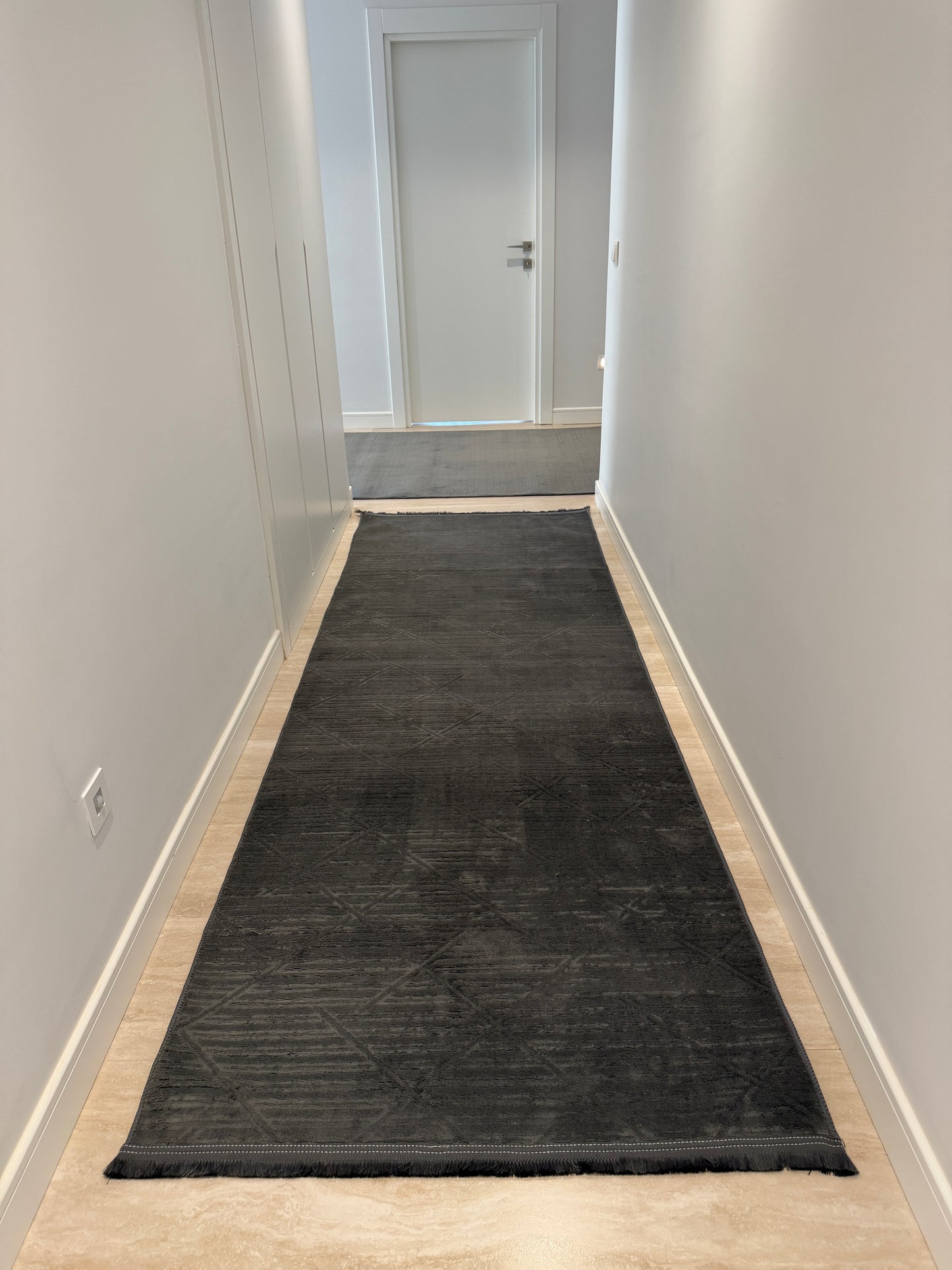 Kaymaz Taban Halı Antrasit Çift Yönlü