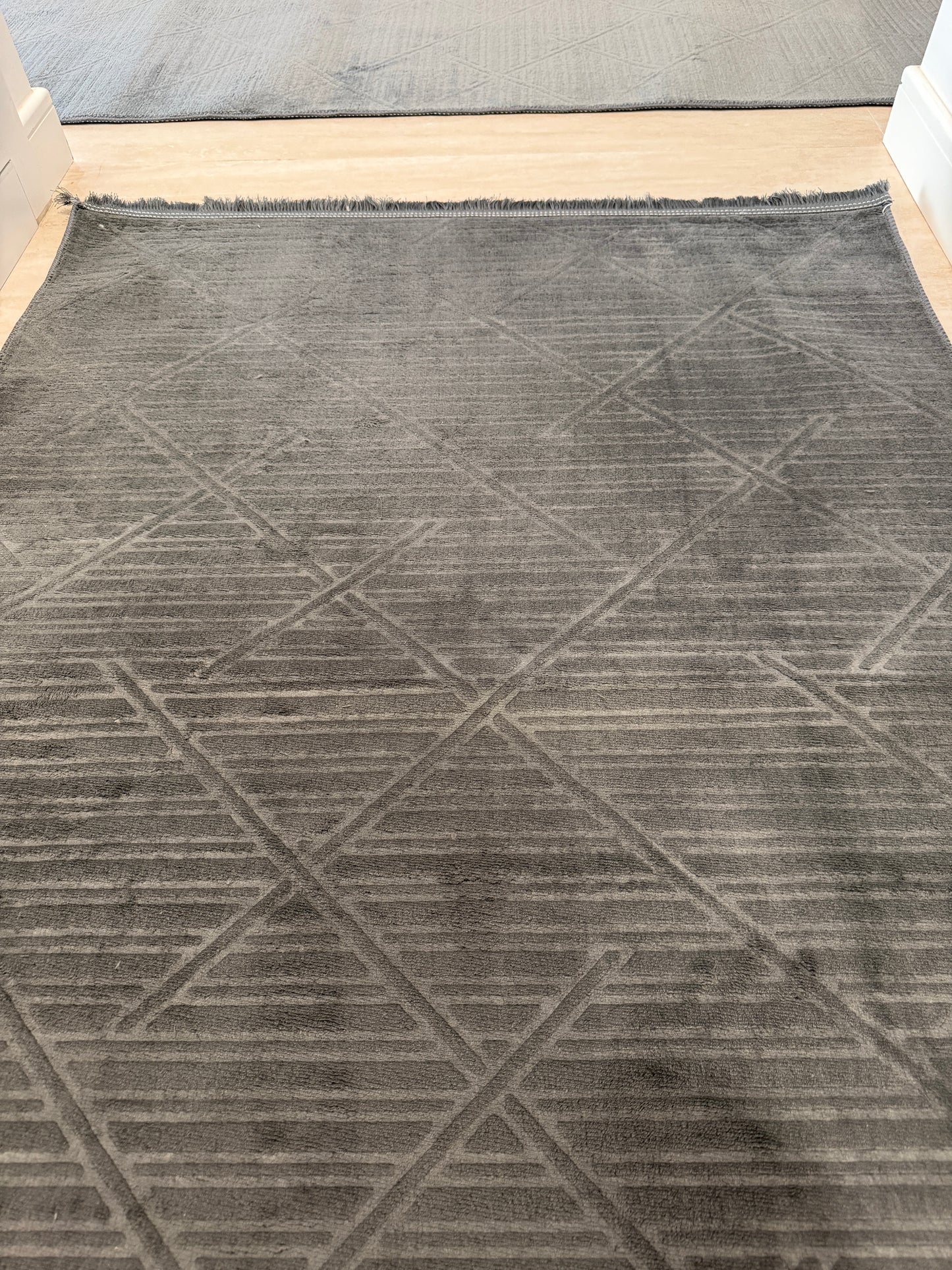 Kaymaz Taban Halı Antrasit Çift Yönlü