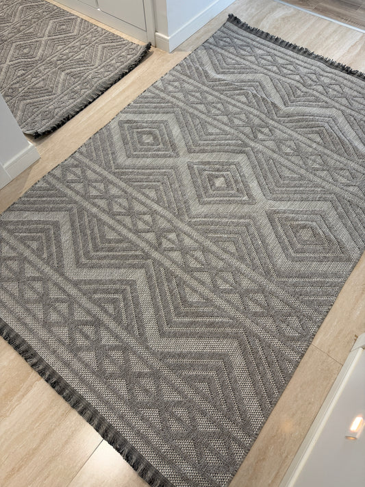 İskandinav Halı Gri