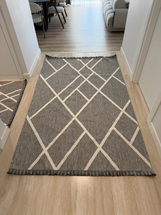 İskandinav Halı Gri