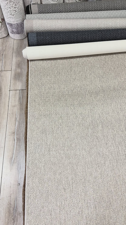 Sisal Halı Siyah Çerçeveli